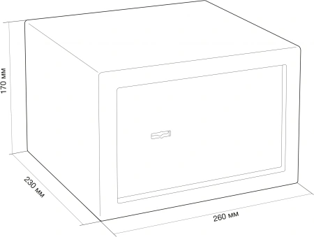 Сейф мебельный Cactus CS-SF-K18 170x260x230мм ключевой
