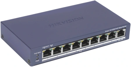 Коммутатор Hikvision DS-3E1309P-EI/M 8x100Мбит/с 1x1Гбит/с 8PoE+ 110W управляемый