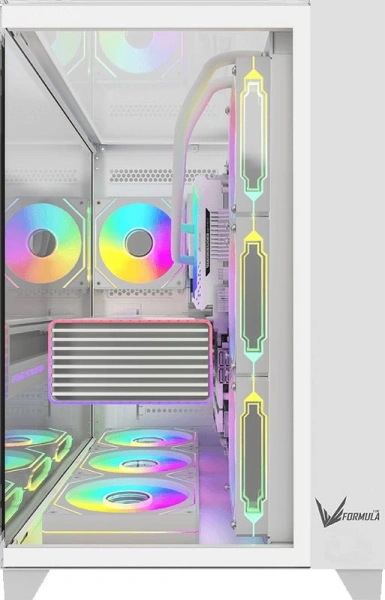 Корпус Formula Crystal Z9 белый без БП ATX 2xUSB3.0 1xUSB3.1 audio bott PSU