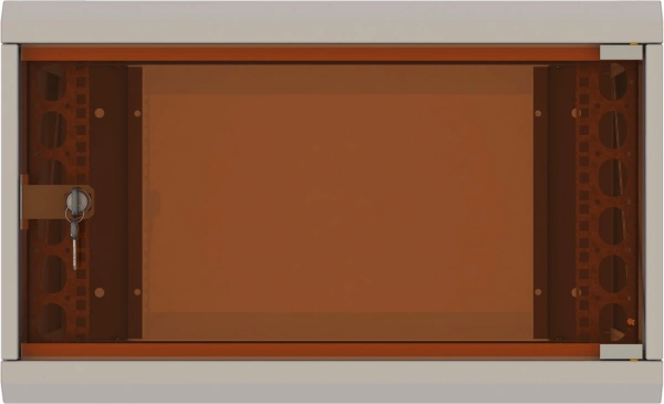 Шкаф коммутационный Suprlan ТВЛ-6U-600-350-СР (05-1060) настенный 6U 600x350мм пер.дв.стекл направл.под закл.гайки 70кг RAL 7035 285мм 13.3кг 360мм металл