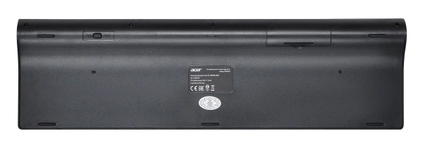 Клавиатура + мышь Acer OKR030 клав:черный мышь:черный USB беспроводная slim (ZL.KBDEE.005)