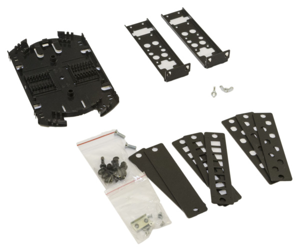 Бокс HyperlineFO-19V-1U-3xSLT-W130H30-24UN-BK FO-19V-1U-3XSLT-W130H30-24UN 19" 1U 24x (упак.:1шт)