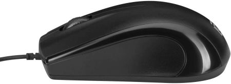Мышь Оклик 185V2 черный оптическая (1200dpi) USB для ноутбука (3but)