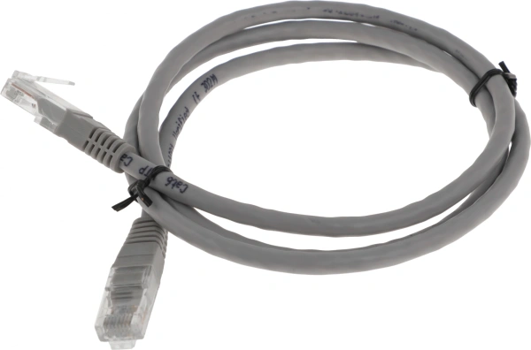 Патч-корд NA102-UTP-C6-1M 10G UTP 4 пары cat6 CCA molded 1м серый RJ-45 (m)-RJ-45 (m)