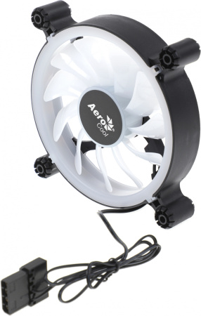 Вентилятор Aerocool Spectro 12 120x120mm 4-pin (Molex)20dB 140gr LED Ret