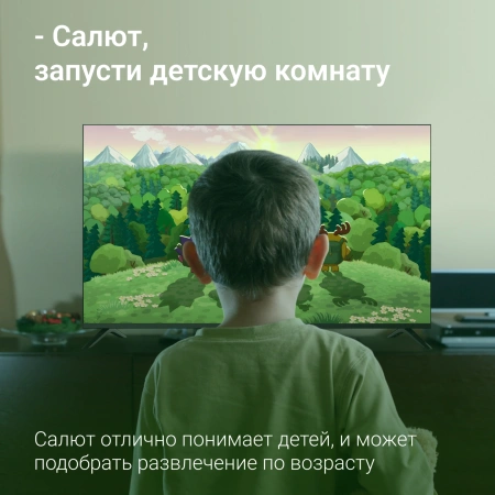 Телевизор LED Digma 55" DM-LED55UBB40 Smart Салют ТВ Frameless черный/4K Ultra HD/DVB-T/60Hz/DVB-T2/