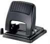 Дырокол Kw-Trio 09665BLACK макс.:30лист. металл черный отв.:2 с линейкой