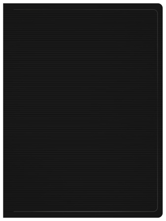 Папка с 80 прозр.вклад. Бюрократ DeLuxe DLVBOX80BLCK A4 пластик 0.7мм черный в коробе