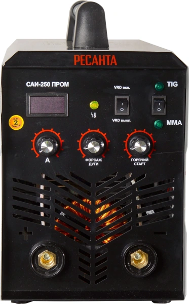 Сварочный аппарат Ресанта САИ-250 ПРОМ инвертор ММА/TIG 8.7кВт