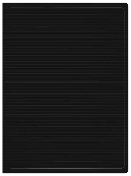 Папка с 80 прозр.вклад. Бюрократ DeLuxe DLVBOX80BLCK A4 пластик 0.7мм черный в коробе