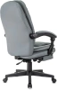 Кресло руководителя Бюрократ CH-868N-BF серый эко.кожа крестов. пластик подст.для ног
