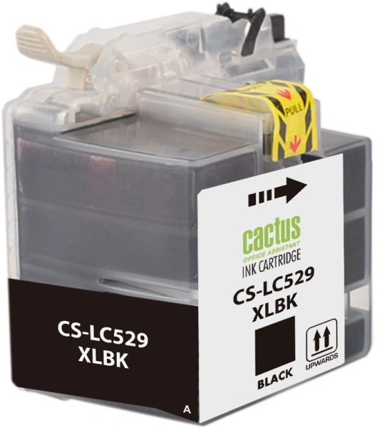 Картридж струйный Cactus CS-LC529XLBK черный (61мл) для Brother DCP-J100/J105/J200