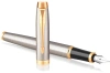 Ручка перьев. Parker IM Core F321 (CW1931649) Brushed Metal GT F сталь нержавеющая подар.кор.