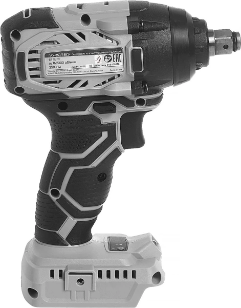 Гайковерт Интерскол ГАУ-350/18ВЭ без АКБ и ЗУ патрон:квад.1/2" (643.1.0.70)