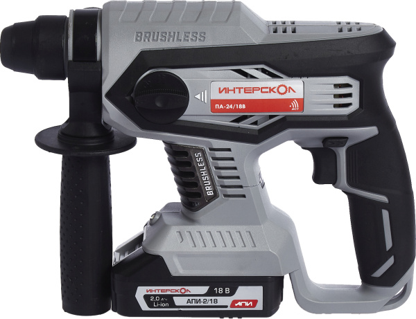Перфоратор Интерскол ПА-24/18В без АКБ и ЗУ патр.:SDS-plus уд.:2.2Дж аккум. (кейс в комплекте)