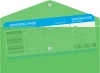 Конверт на кнопке Бюрократ -PK805AGRN пластик 0.18мм зеленый TRAVEL формат