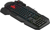 Клавиатура A4Tech Bloody B314 черный USB Multimedia for gamer LED (подставка для запястий)