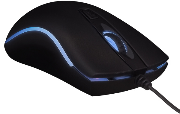 Мышь Оклик 704G TOKUGAWA черный оптическая (1600dpi) USB (4but)