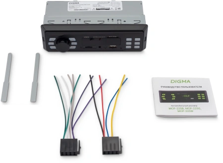Автомагнитола Digma MCP-225B 1DIN 2x35Вт 2