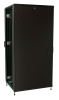 Шкаф коммутационный WRline (WR-TT-4288-AS-RAL9004) напольный 42U 800x800мм пер.дв.стекл задн.дв.стал.лист 2 бок.пан. 800кг черный 710мм 2055мм IP20 сталь