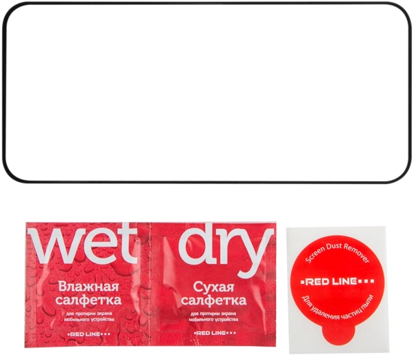 Защитное стекло для экрана Redline черный для Honor 200 Pro 3D 1шт. (УТ000039362)