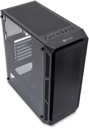 Корпус Оклик OCC-MD301 черный без БП ATX 6x120mm 2xUSB2.0 1xUSB3.0 audio bott PSU