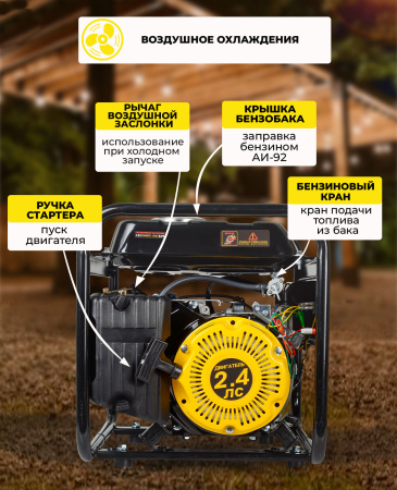 Генератор Huter HT1000L 1.1кВт