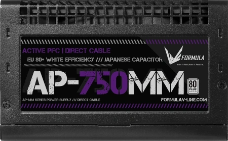 Блок питания Formula ATX 700W AP-750ММ 80 PLUS WHITE (20+4pin) APFC 120mm fan 6xSATA RTL