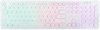 Клавиатура Оклик 420MRL белый USB slim Multimedia LED