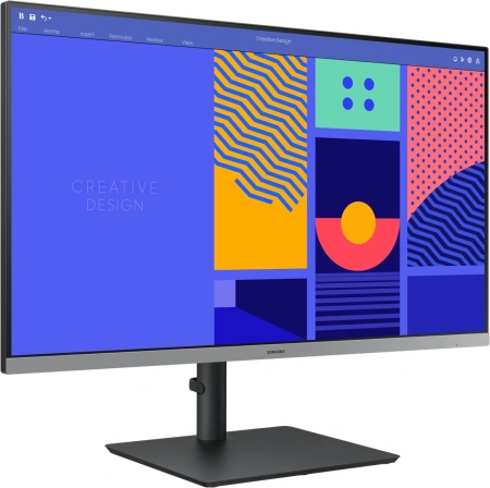 Монитор Samsung 27" S27C430GAIXCI черный IPS LED 4ms 16:9 HDMI матовая HAS Piv 1000:1 250cd 178гр/178гр 1920x1080 100Hz VGA FHD USB 5.6кг