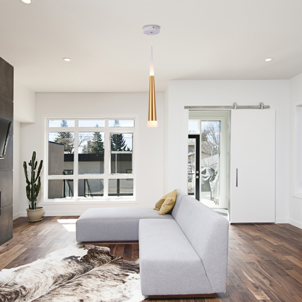 Светильник Hiper Cone H822-0 подвес. 3000K белый/золотистый