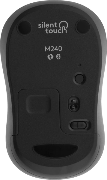 Мышь Logitech M240 SILENT графитовый оптическая (4000dpi) silent беспроводная BT (3but)