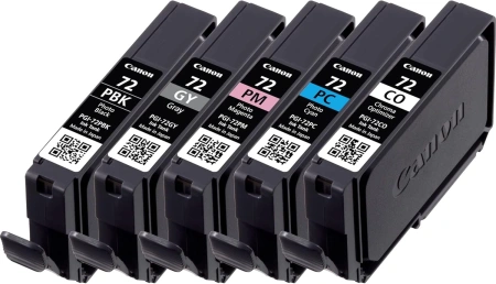 Картридж струйный Canon PGI-72 PBK/GY/PM/PC/CO 6403B007 многоцветный упаковка 5 шт. (510стр.) для Canon PIXMA PRO-10, PRO-10S [6403B,PGI72PBK,PGI72GY,PGI72PM,PGI72PC,PGI72CO]