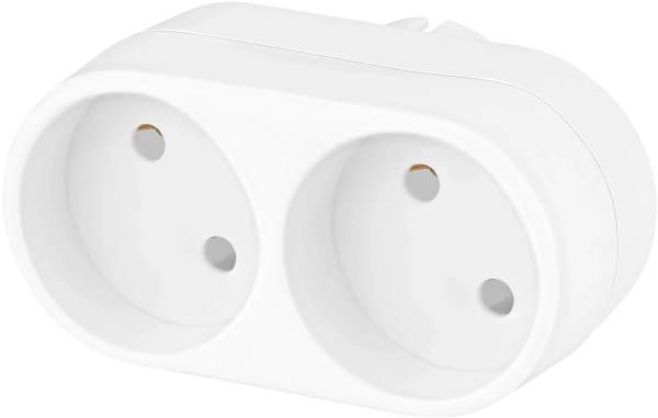 Сетевой разветвитель Buro BU-PS2-W (2 розетки) белый (пакет ПЭ)