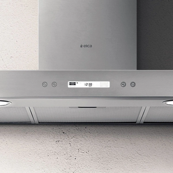 Вытяжка каминная Elica Spot Plus IX/A/90 серебристый управление: кнопочное (1 мотор)