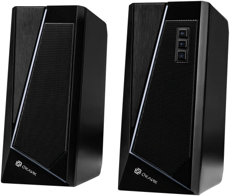 Колонки Оклик OK-125 2.0 черный 12Вт