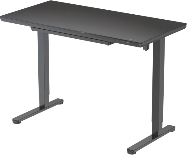 Стол для компьютера Cactus CS-EGD-BBK столешница стекло черный каркас черный