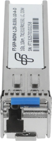 Модуль оптический Future Technologies FT-SFP-WDM-1,25-3155L-10-A-D Модуль оптический FT-SFP-WDM-1,25-3155L-10-A-D (1Gb, 10km, TX1310/RX1550, LC, DDM)
