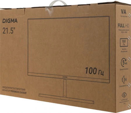 Монитор Digma 22" 22A502F IPS 2K чер 5ms HDMI DP 250cd