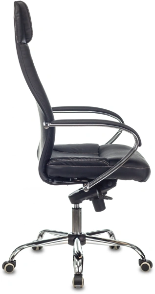 Кресло руководителя Бюрократ CH-609SL/ECO черный эко.кожа крестов. металл хром
