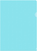 Папка-уголок Бюрократ Pastel -EPAST/BLUE A4 пластик 0.18мм голубой