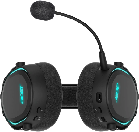 Наушники с микрофоном Acer OHR303 черный мониторные BT/Radio/3.5mm (ZL.HDSEE.009)