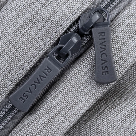 Рюкзак для ноутбука 17.3" Riva 7567 серый/темно-синий полиэстер