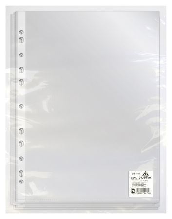 Папка-вкладыш Бюрократ -013BTEN глянцевые А4+ (упак.:100шт)