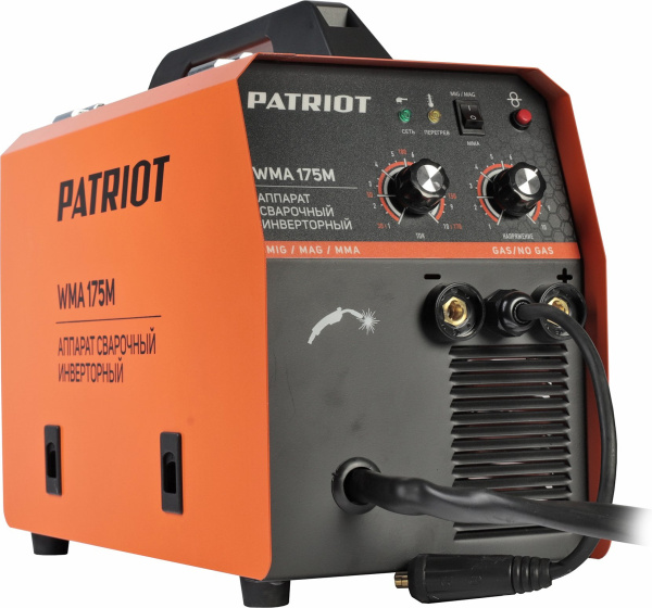 Сварочный полуавтомат Patriot WMA 175 M инвертор MIG-MAG/ММА 6.7кВт