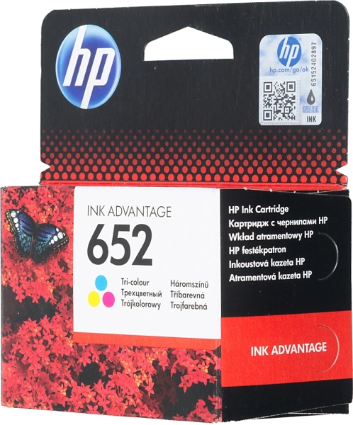 Картридж струйный HP 652 F6V24AE многоцветный (200стр.) для HP DJ IA 1115/2135/3635/4535/3835/4675