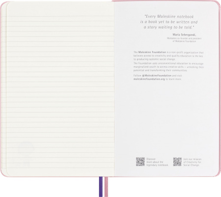 Блокнот Moleskine LE SAKURA Large 130х210мм обложка текстиль 176стр. линейка ассорти Momoko Sakura