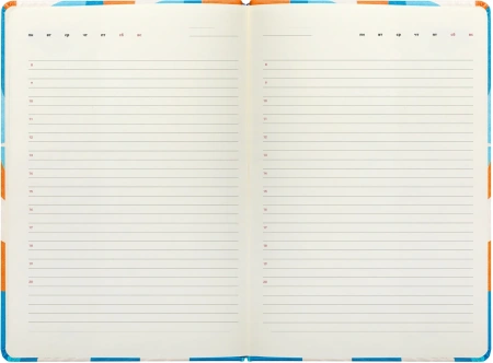 Ежедневник Deli COLORING CN148 A5 обложка картон 136стр. оранжевый