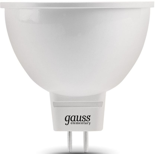 Лампа светодиодная Gauss Elementary MR16 9Вт цок.:GU5.3 спот 220B 2700K св.свеч.бел.теп. MR16 (упак.:10шт) (13519)