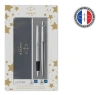 Набор ручек Parker Jotter Core FK61 (CW2093258) Stainless Steel сталь нержавеющая подар.кор. ручка перьевая, ручка шариковая